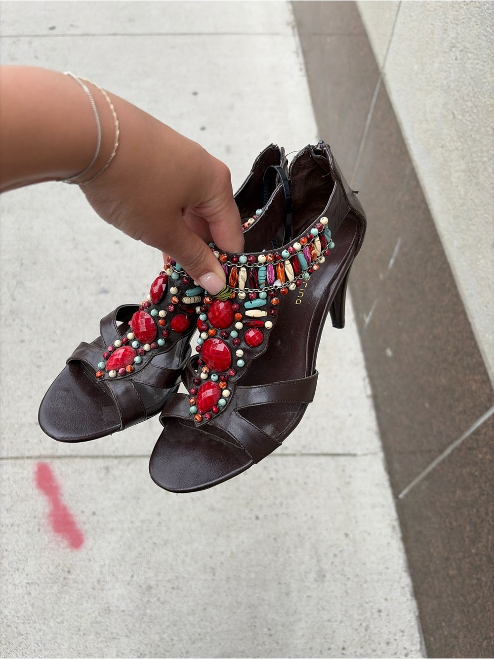Ann Marino Beaded Heels